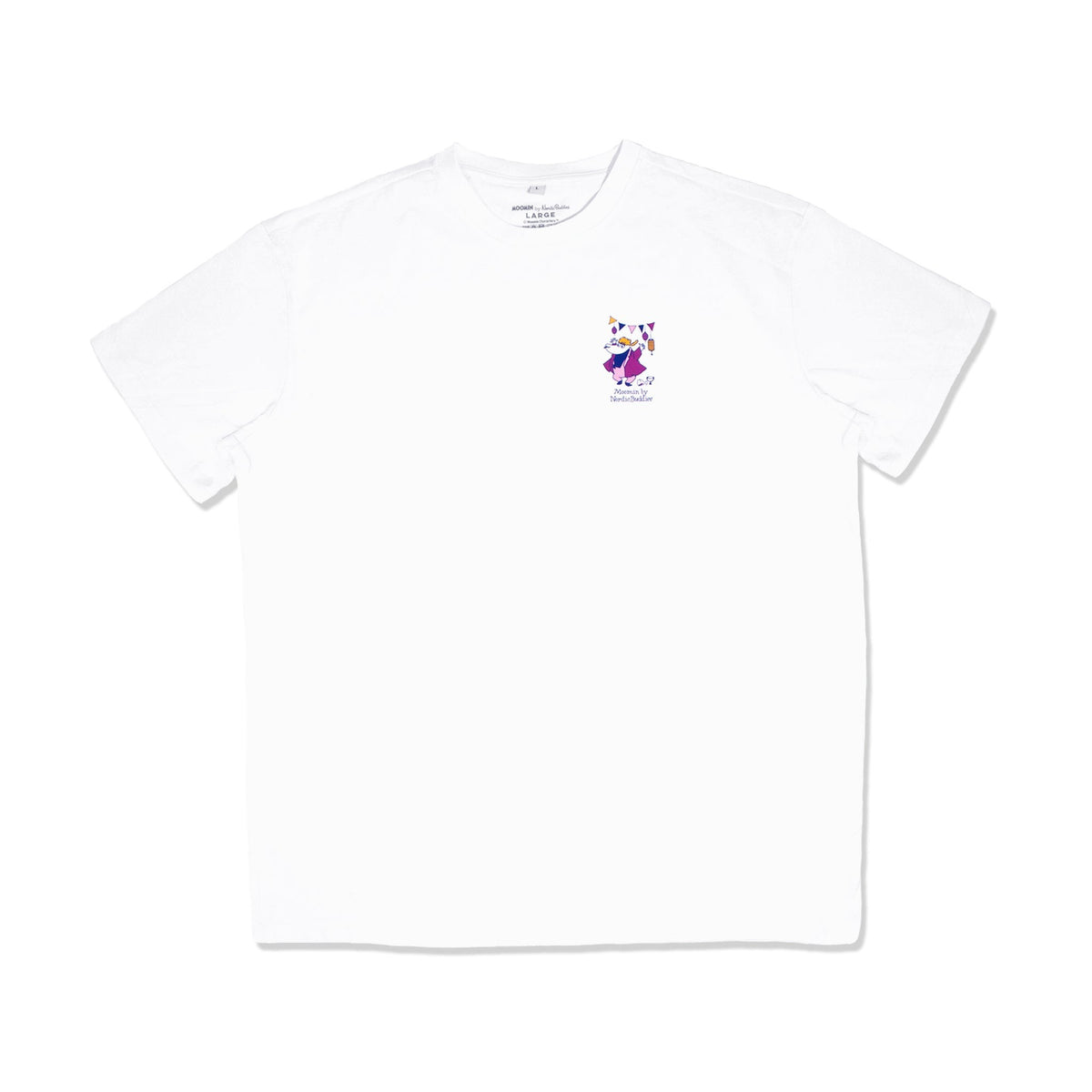Schweres Unisex-T-Shirt Moomin Party – Weiß – Produktansicht 2