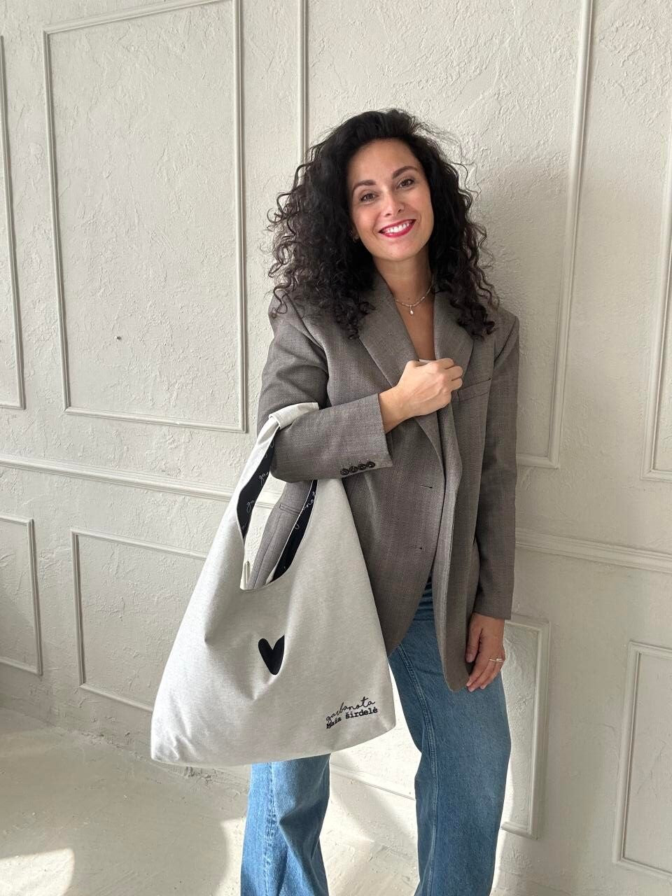 Moon Handtasche Heart – Weiß – Detailansicht 1