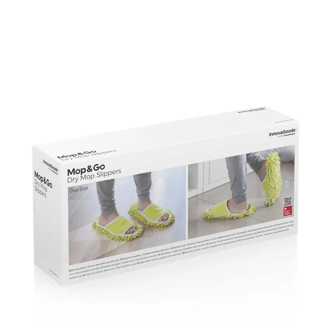 Mop&Go Mopp-Pantoffeln Zitronengrün – Detailansicht 3