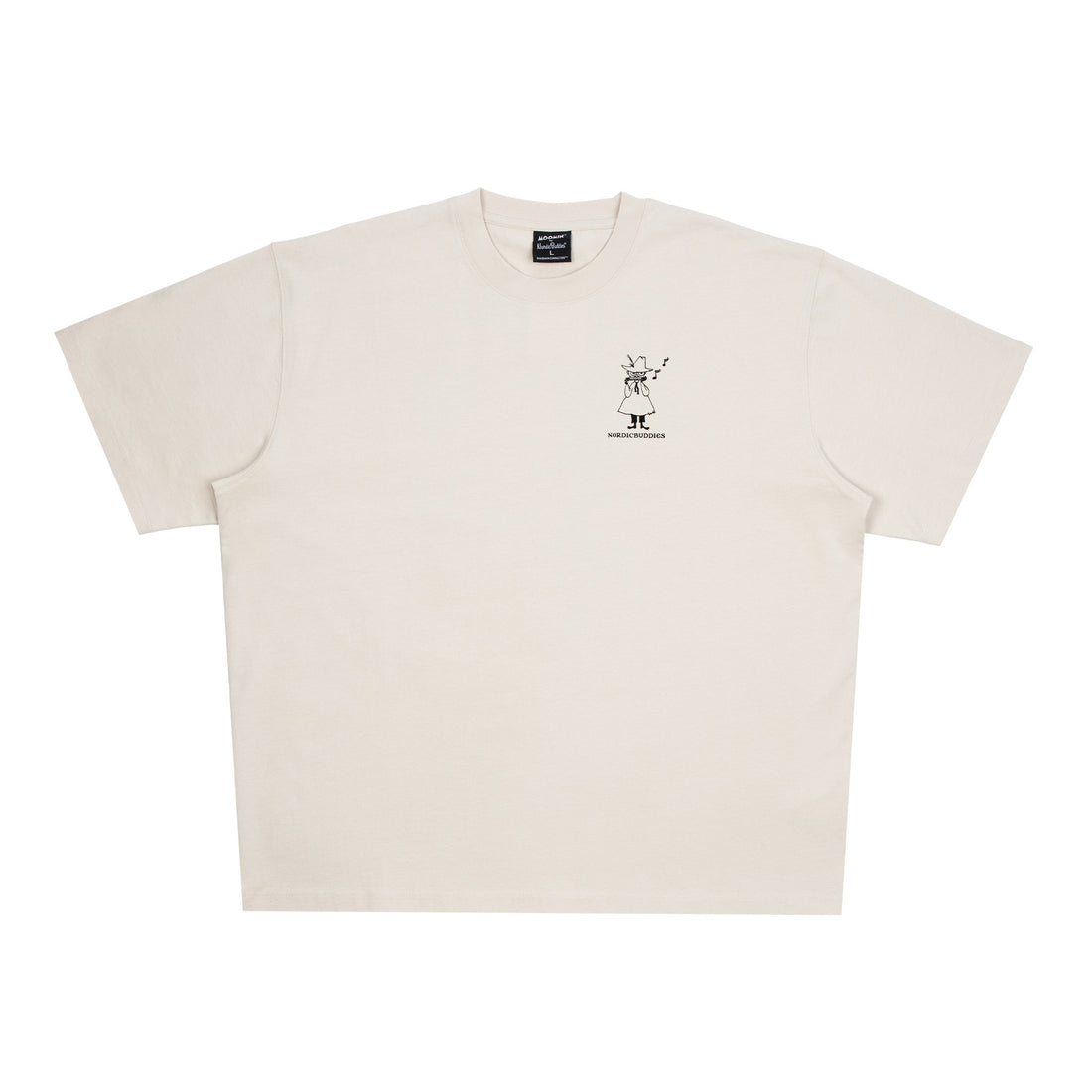 Novels Unisex T-Shirt – Beige – Detailansicht 3