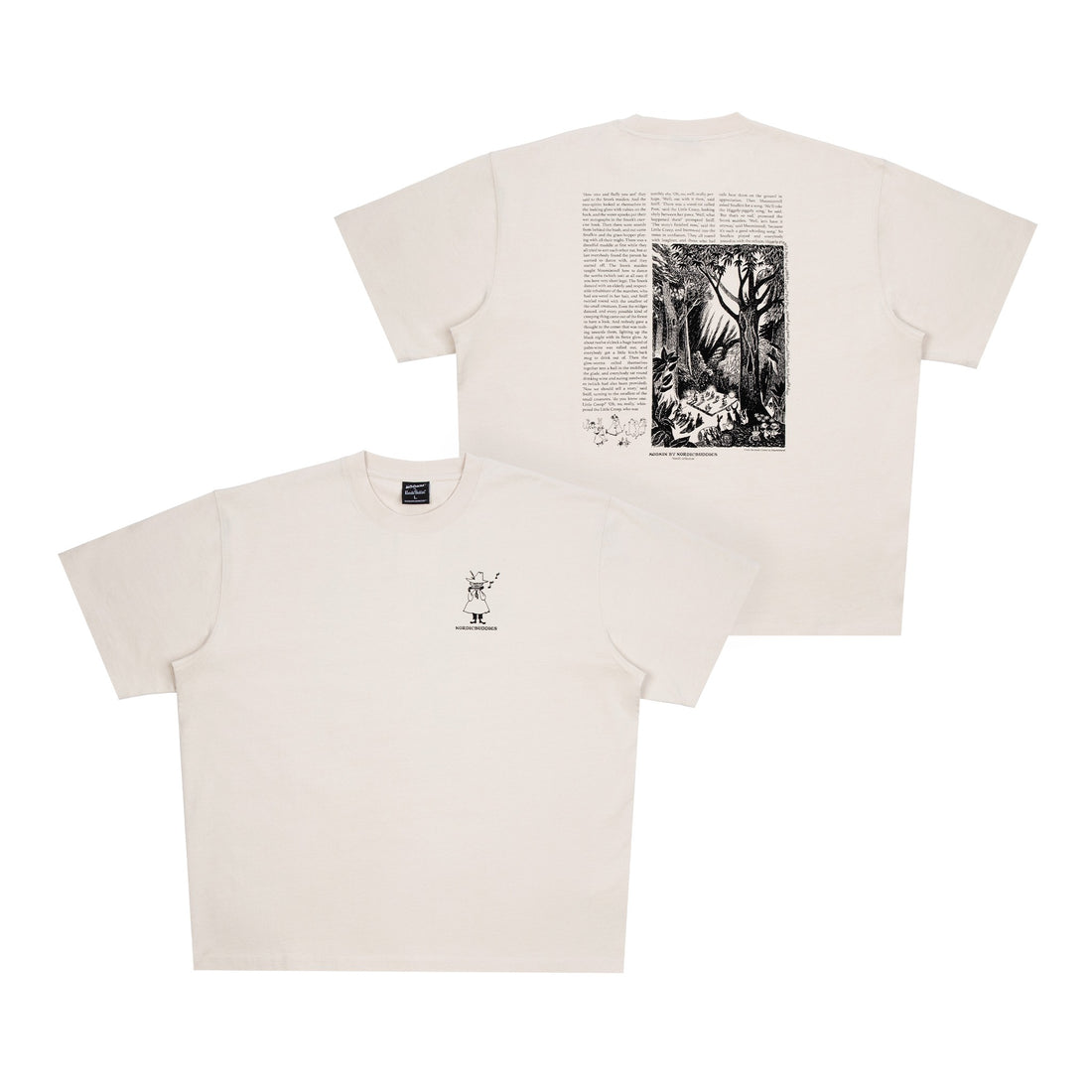 Novels Unisex T-Shirt – Beige – Detailansicht 4