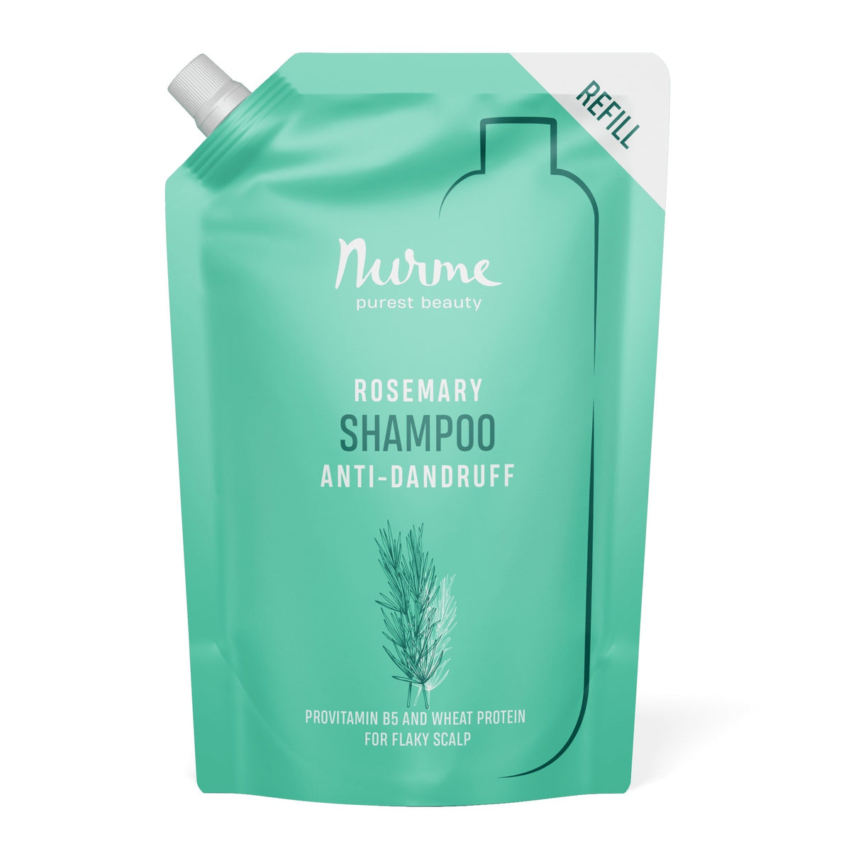 Nurme Anti-Dandruff Rosemary Shampoo Refill, 500 ml