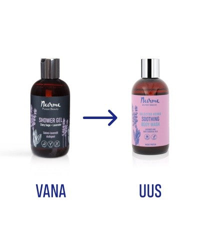 Nurme Duschgel mit Kräutern und Lavendel, 250 ml – Produktansicht 2