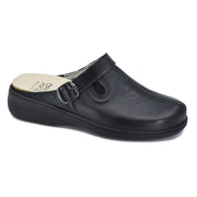 Loosu Leder-Sandalen mit geschlossener Zehenpartie – Schwarz