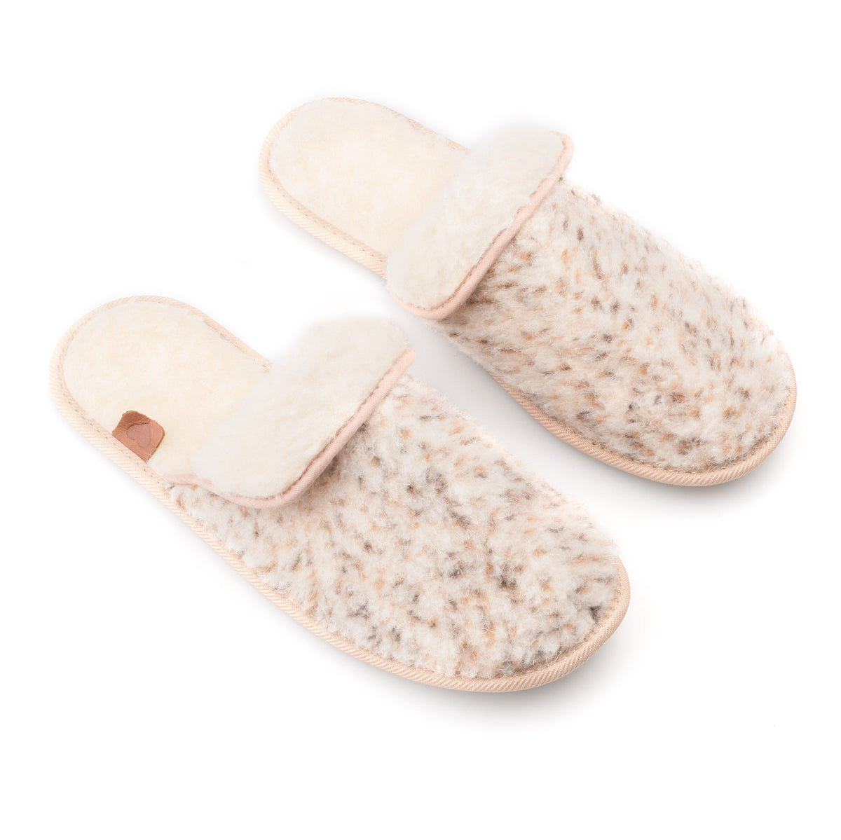 Lammwolle Hausschuhe Pähni – Beige – Produktansicht 2