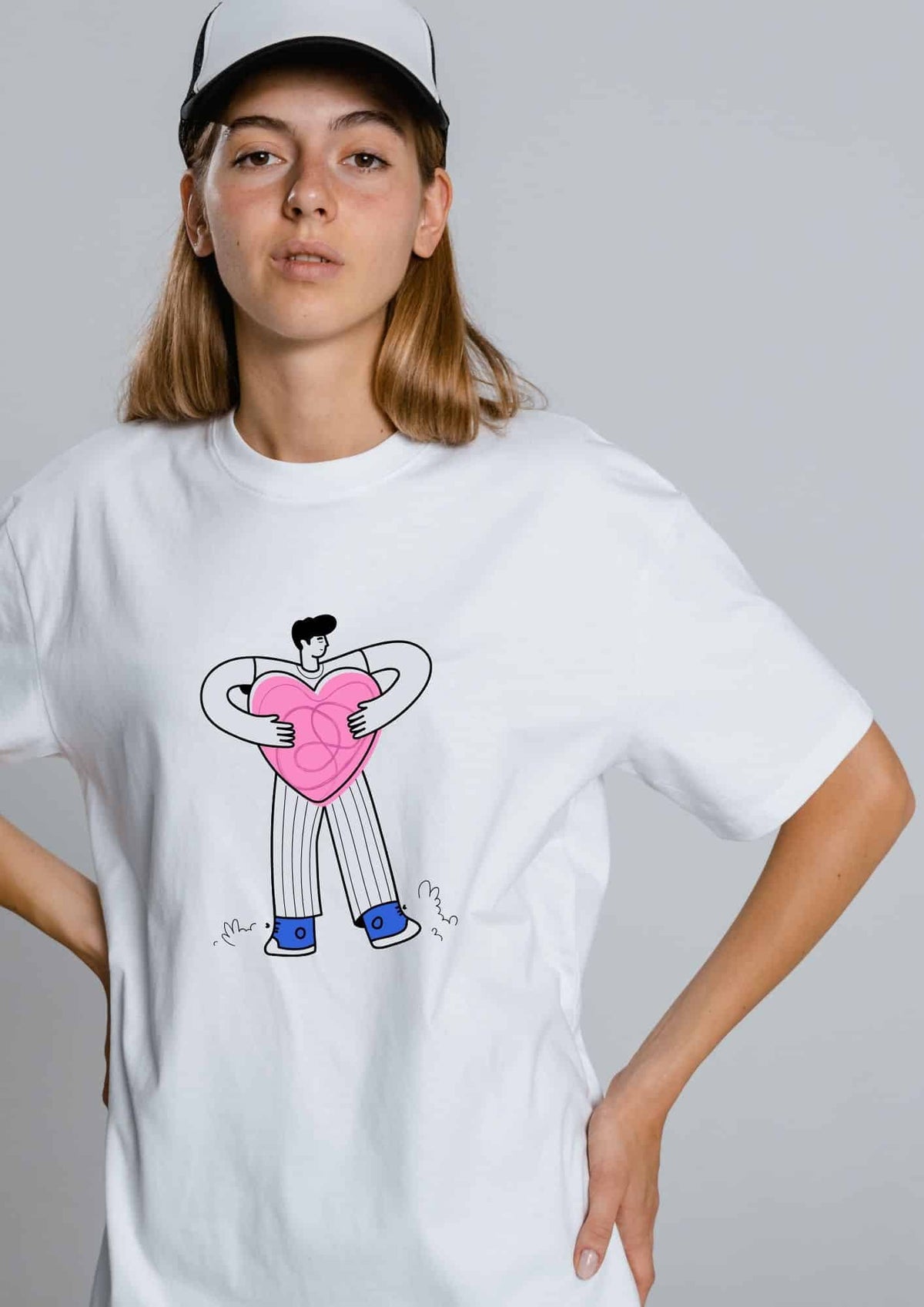 Oversize-T-Shirt „You are so lucky to have me“ – Produktansicht 2