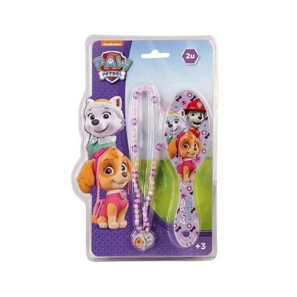 Paw Patrol Kinderbürste mit Kamm in Verkaufsverpackung