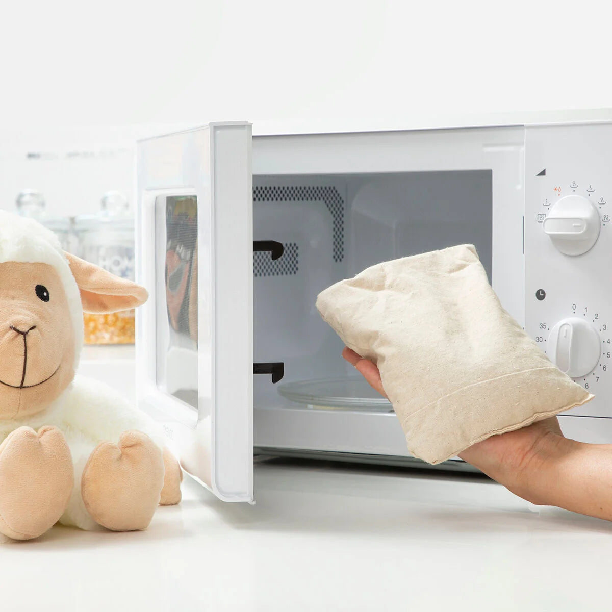 Wärme- und Kälte-Plüschschaf Wooly mit Lavendel – Produktansicht 2