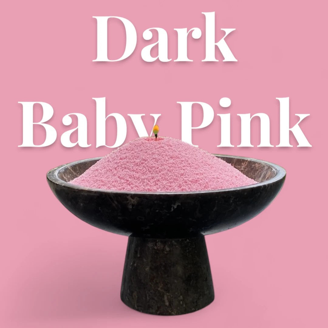 Pulverkerzen-Nachfüllset – Duftfrei Dunkel Baby Rosa, 330 g – Detailansicht 2