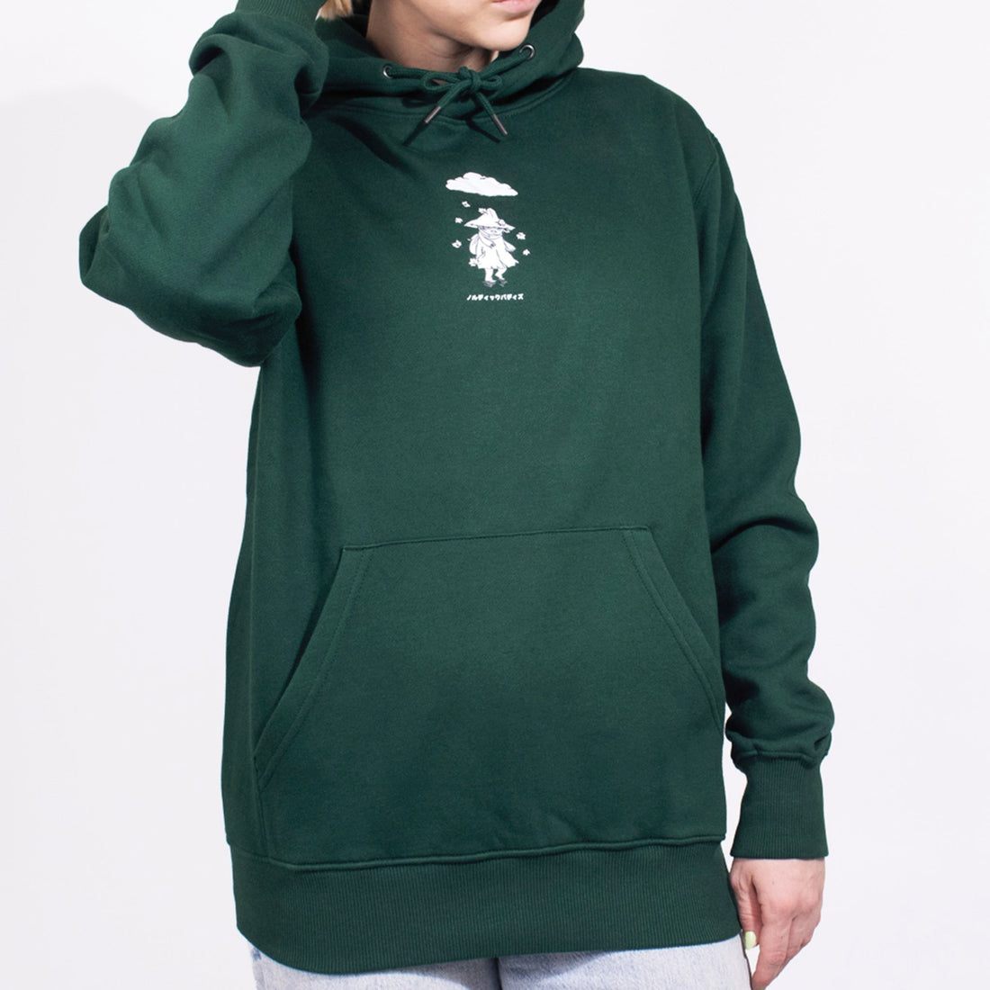 Premium-Baumwollhoodie Snufkin – Detailansicht 1