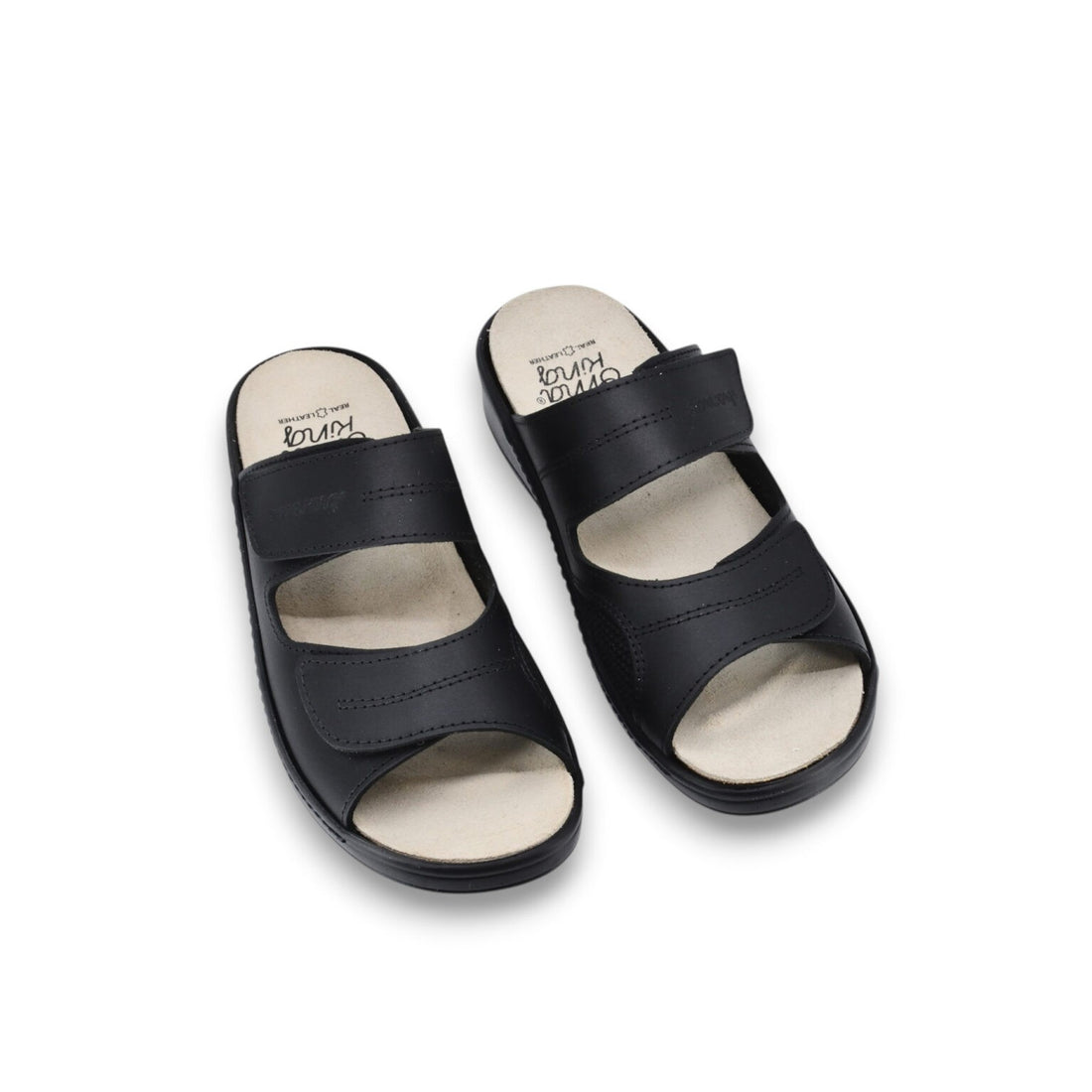 Professional Sandalen mit Fersenpolsterung – Schwarz – Detailansicht 2