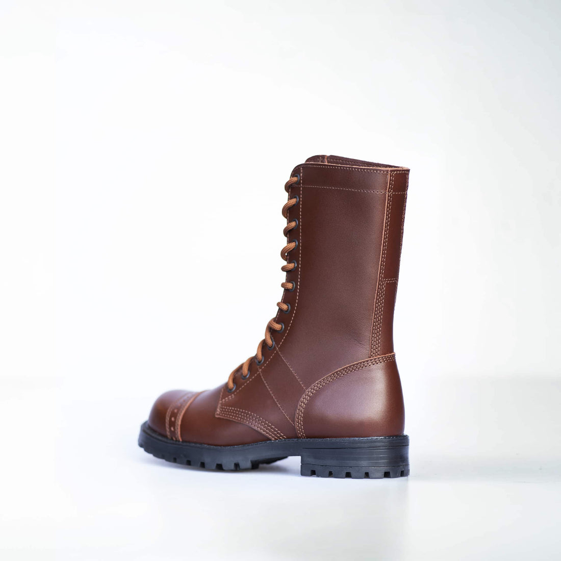 516 Hohe Fliegerstiefel Braun – Detailansicht 1