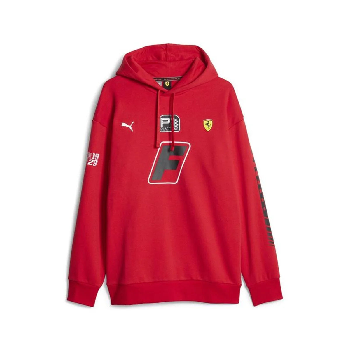 Puma Ferrari Race Garage Herren-Hoodie – Rot, L