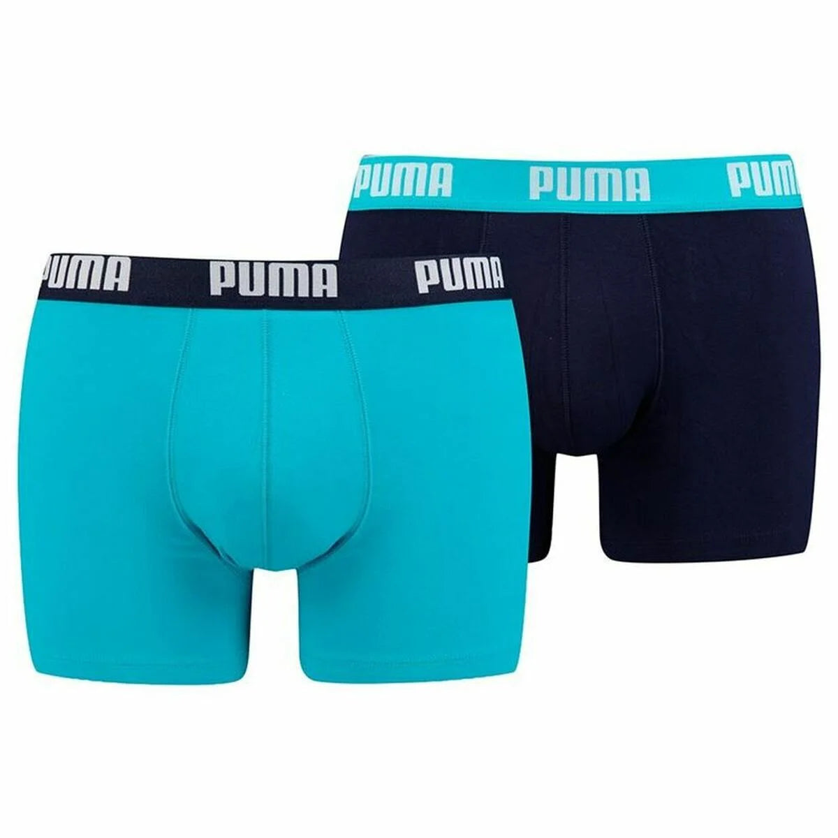 Marineblaue Puma Herren-Boxershorts im 2er-Pack