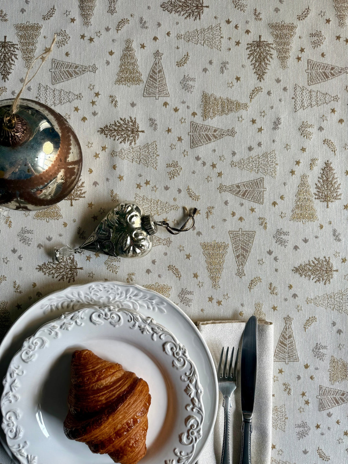 Rechteckige Tischdecke – Golden Forest – Produktansicht 3