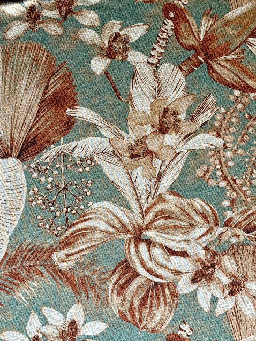 Rechteckige Tischdecke, Leinen-Baumwoll-Mix – Terra Flora – Produktansicht 4