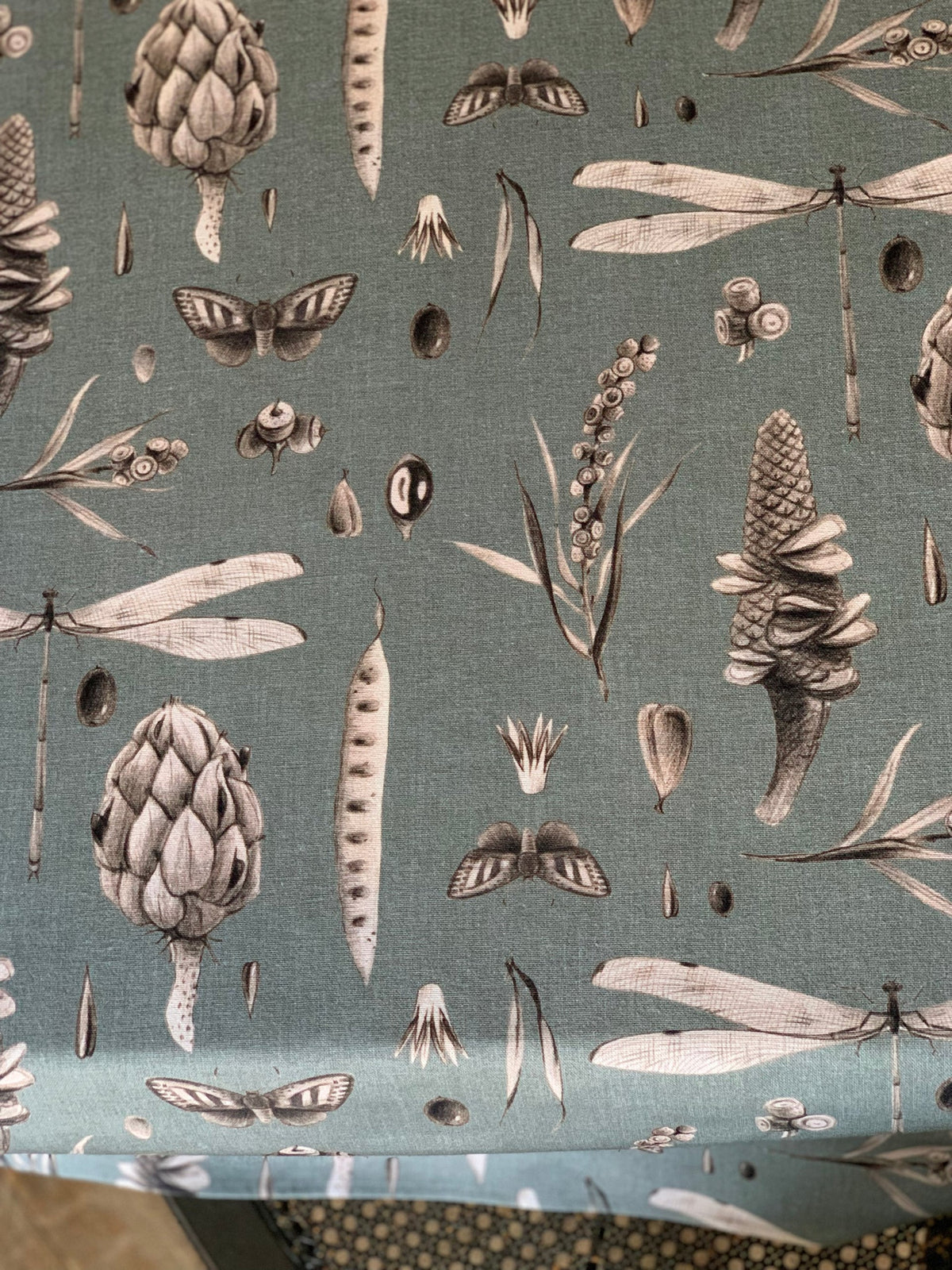 Rechteckige Tischdecke – Seeds Aqua – Produktansicht 4