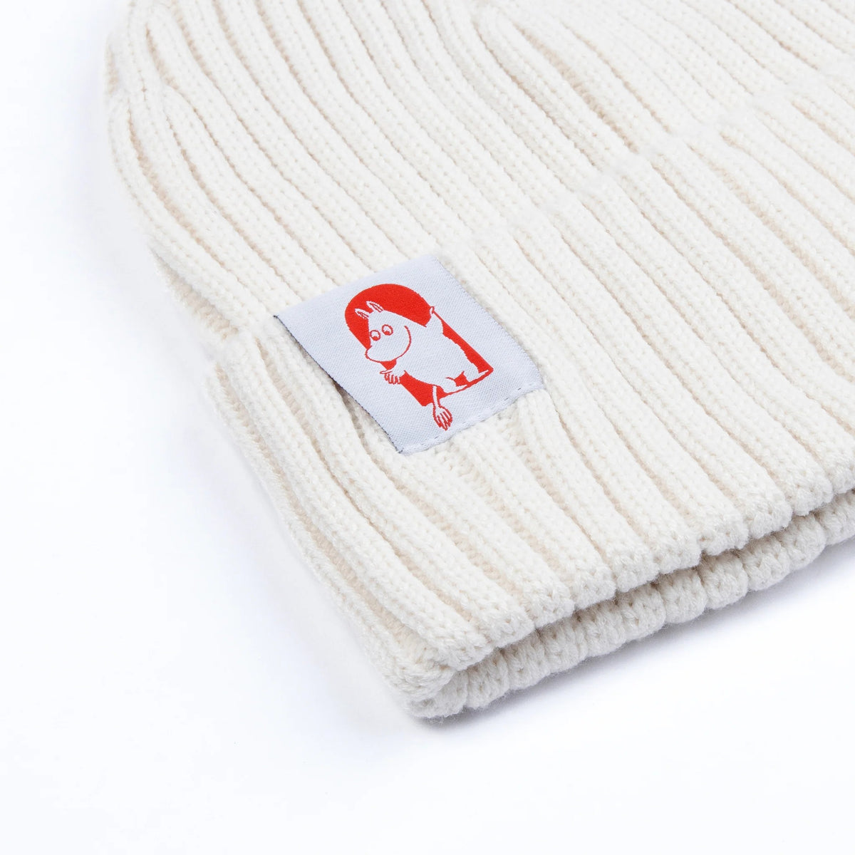 Moomin Red Cross Beanie für Erwachsene – Weiß – Produktansicht 2