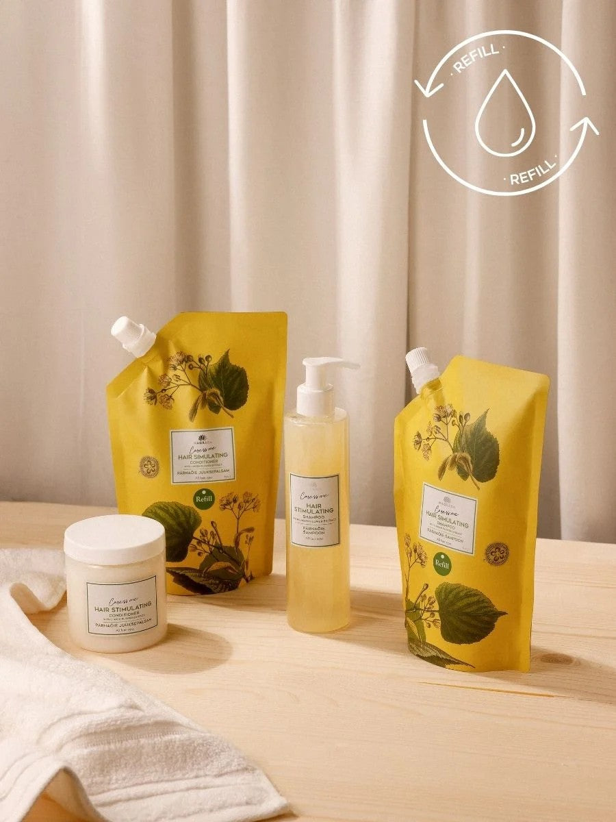 Nachfüllpackung für Lindenblüten Conditioner mit nordischem Birkenextrakt – 500 ml – Produktansicht 2