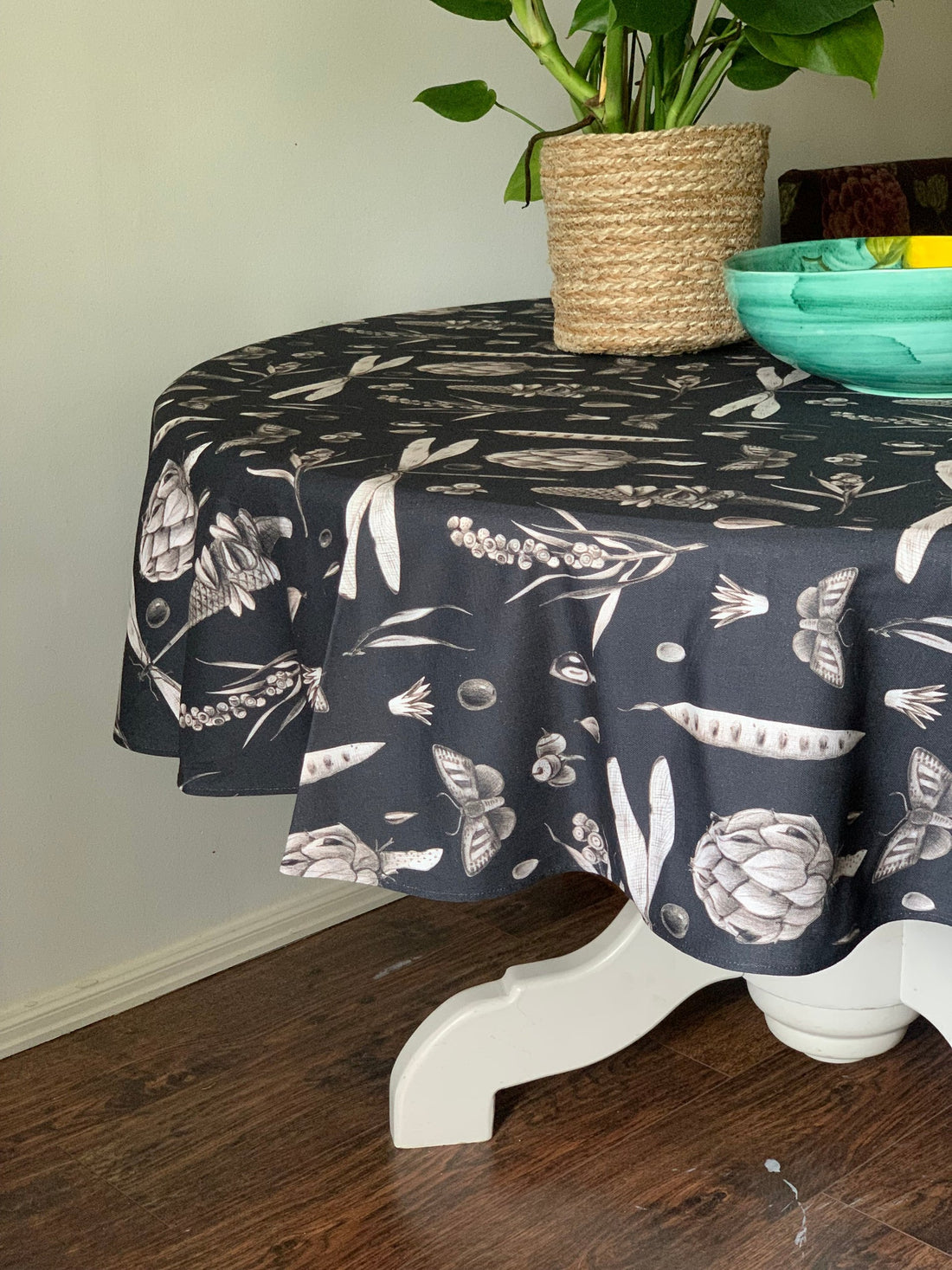 Runde Tischdecke – Seeds Carbon – Detailansicht 3