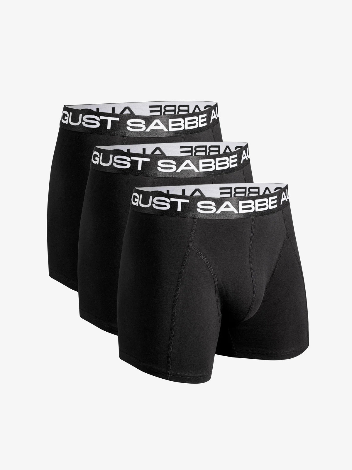 August Sabbe Daily Boxershorts Schwarz 6er-Pack