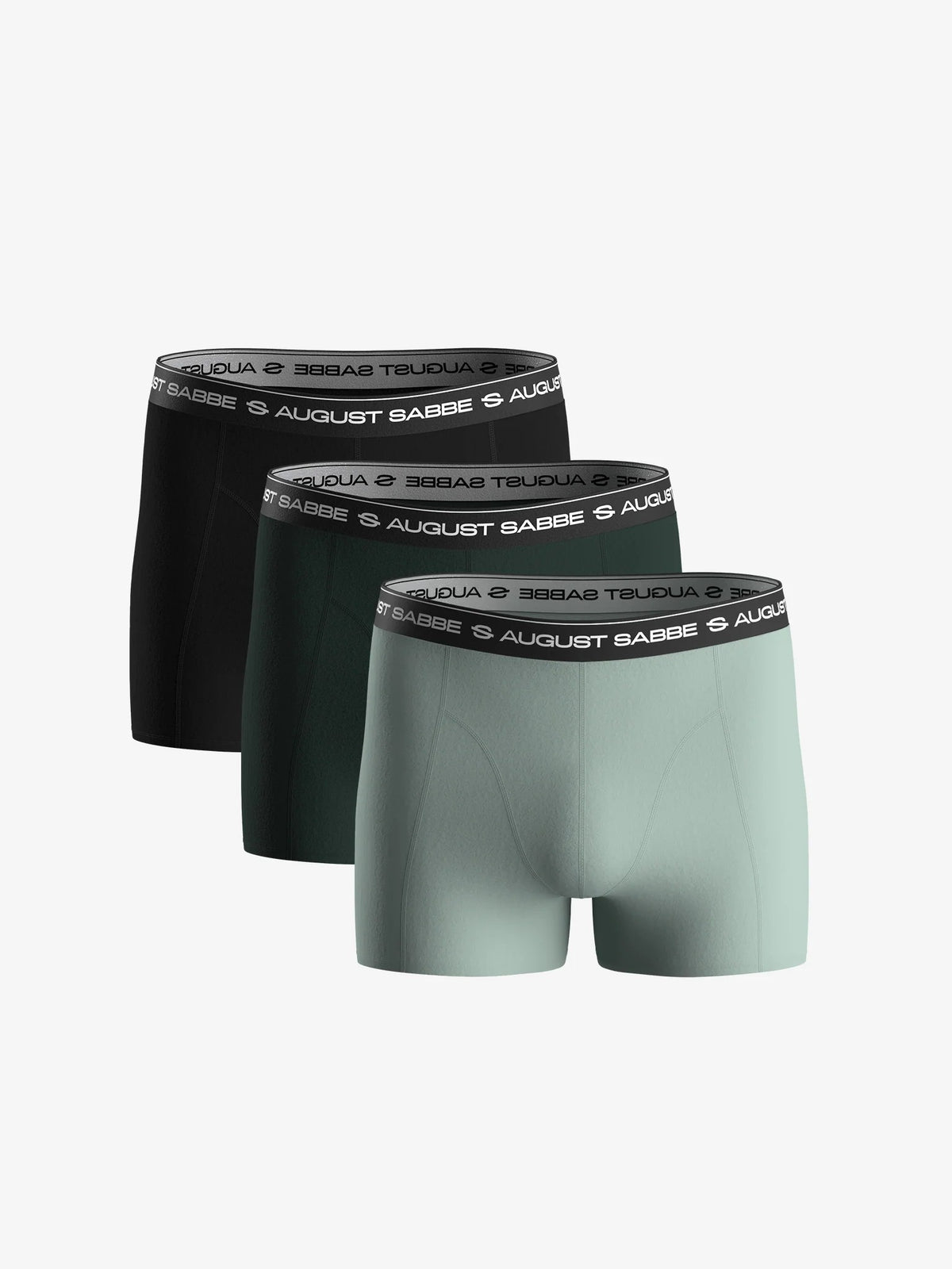 Men’s Daily Cotton Boxer Briefs Green – 6-Pack