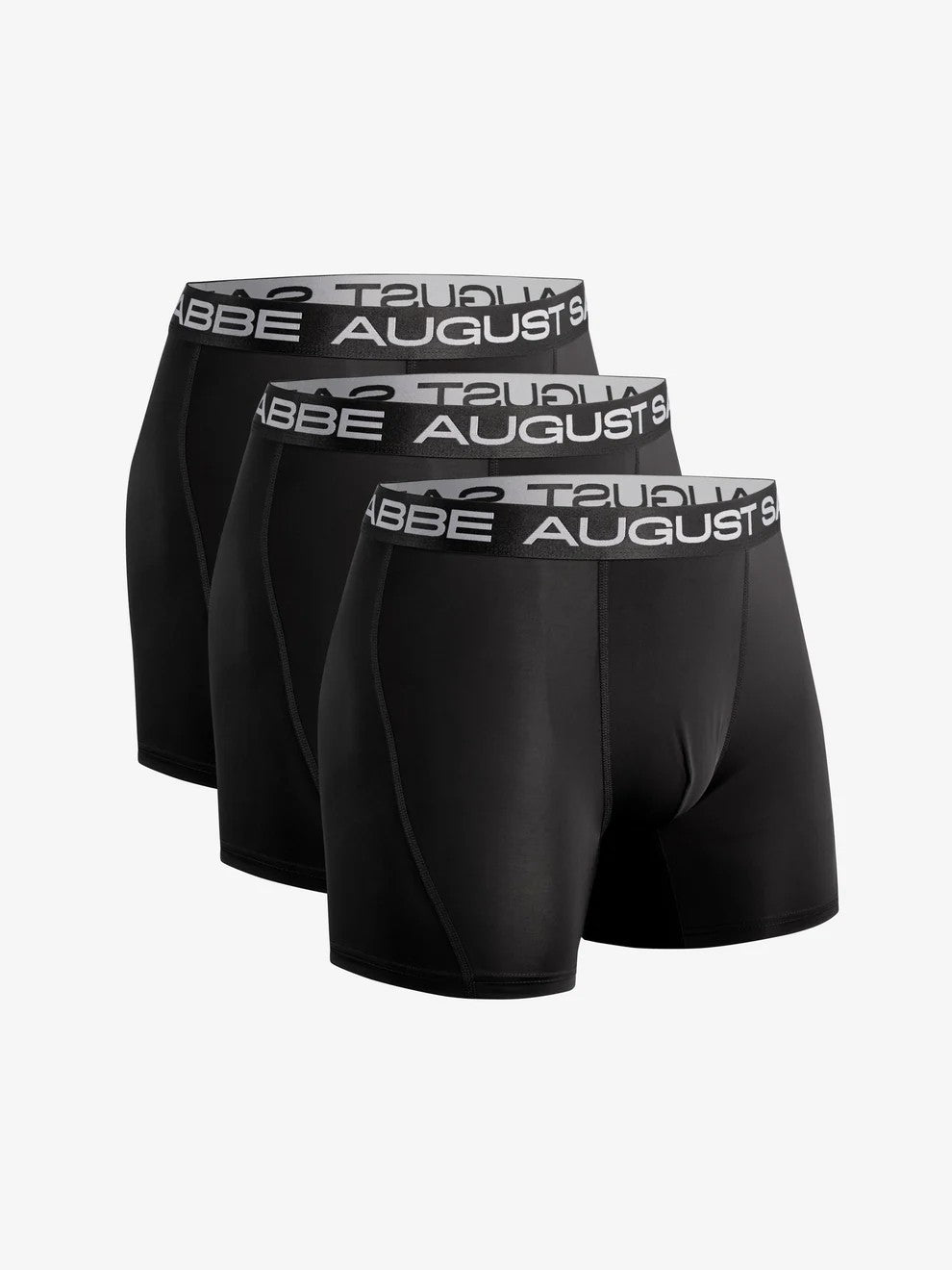 August Sabbe Sport Performance Boxershorts Schwarz 3er-Pack