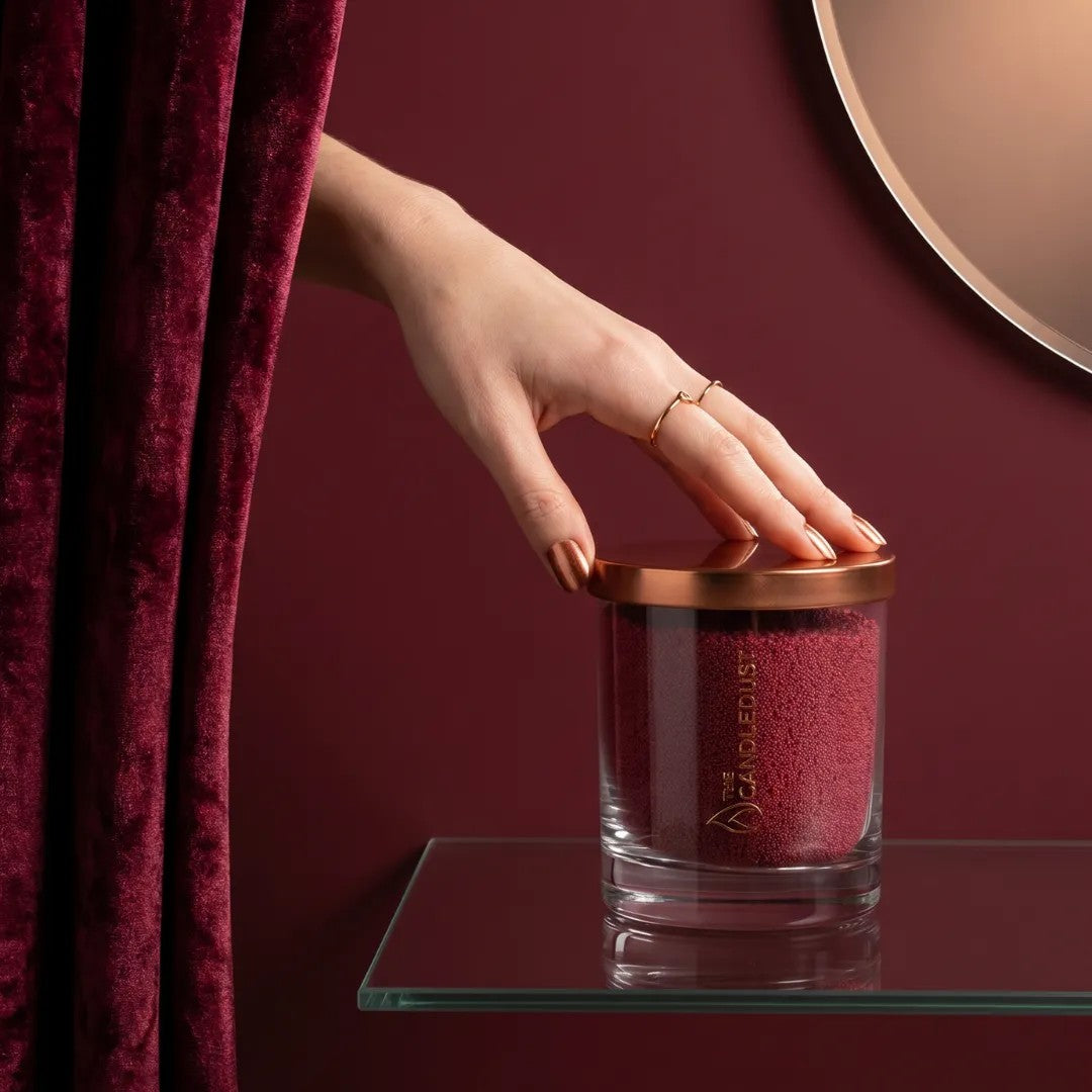Sangria Rot Duftfreie Kerze im Glas, 160 g – Produktansicht 2