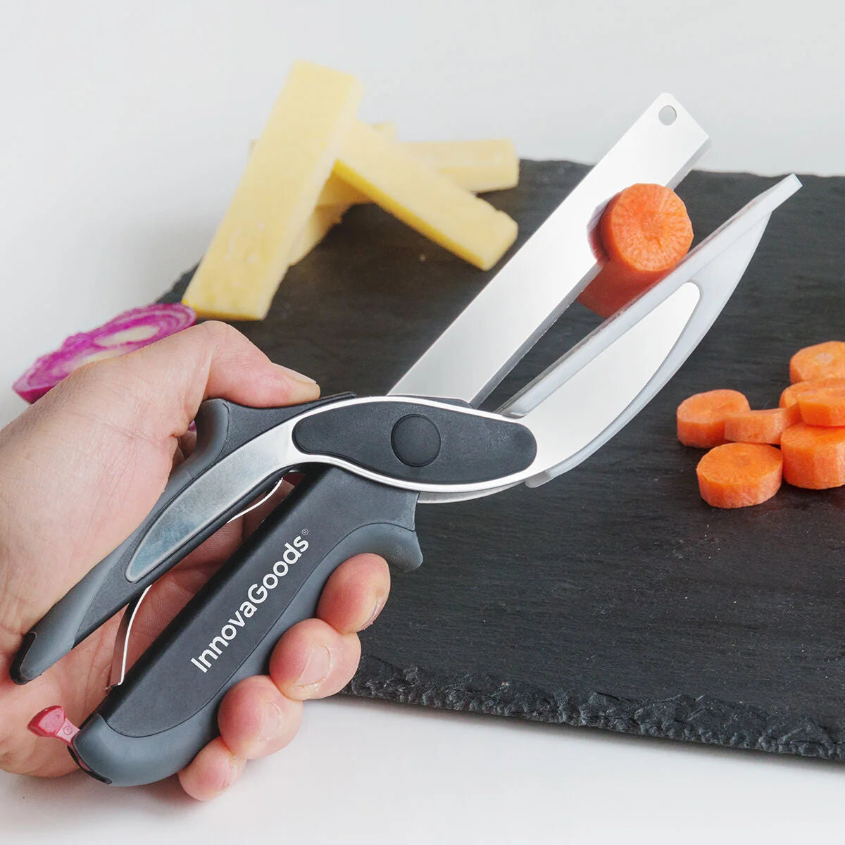 Scible Küchenschere mit Mini-Schneidebrett – Produktansicht 2