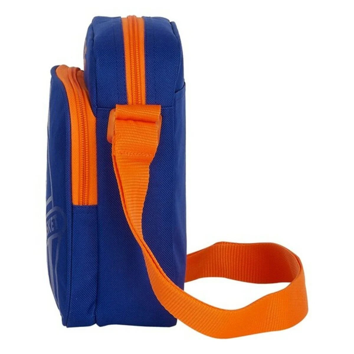 Schultertasche Valencia Basket M672 – Blau und Orange – Produktansicht 3