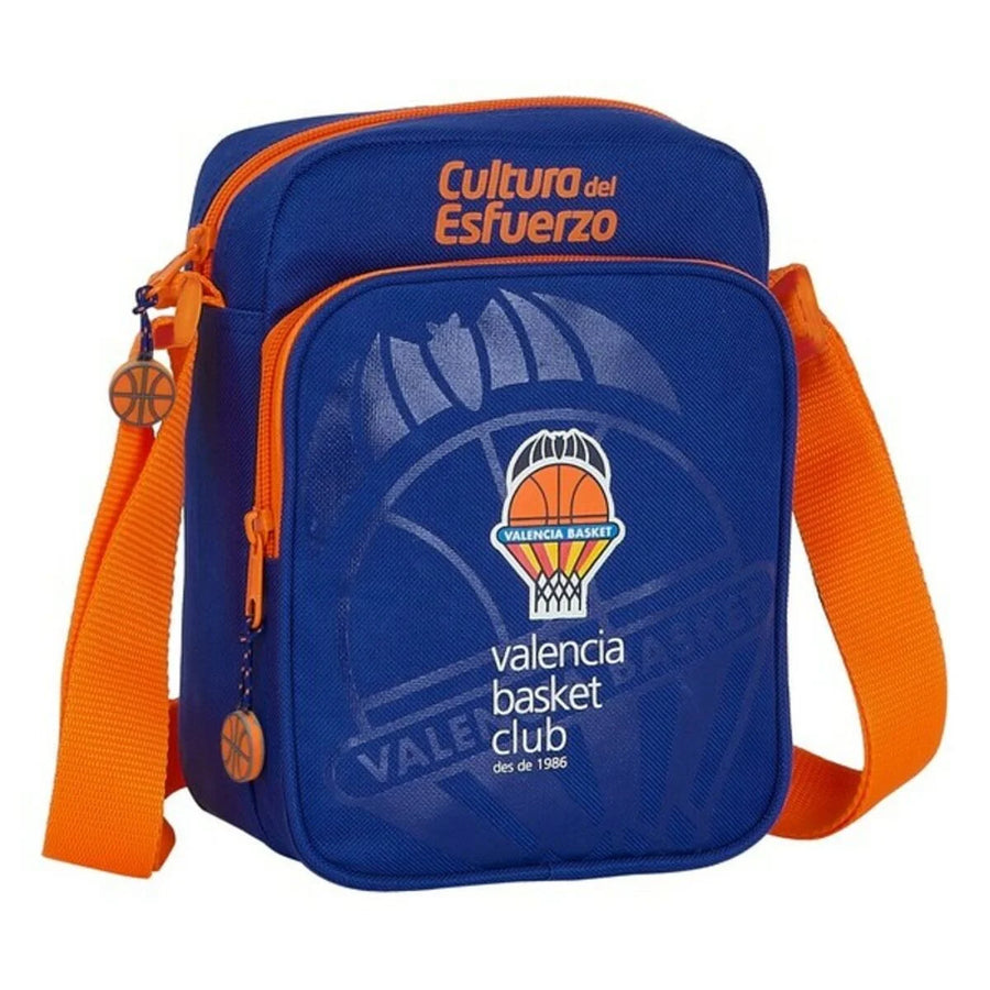 Schultertasche Valencia Basket M672 – Blau und Orange