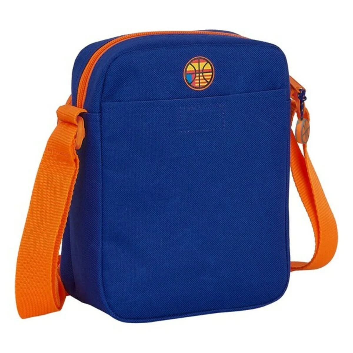 Schultertasche Valencia Basket M672 – Blau und Orange – Produktansicht 2