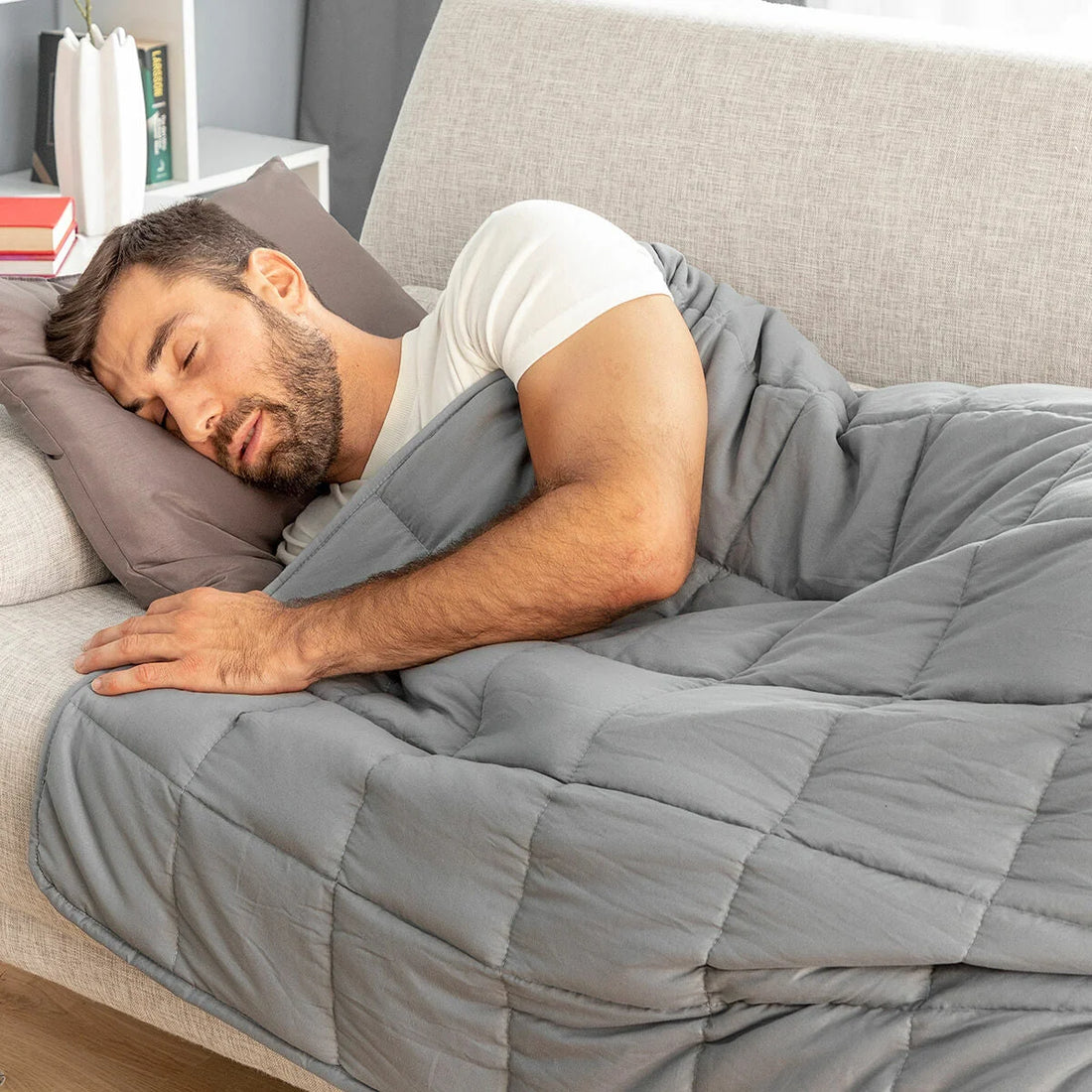 Sweikett Gewichtsdecke 120 × 180 cm, 7 kg – Detailansicht 1