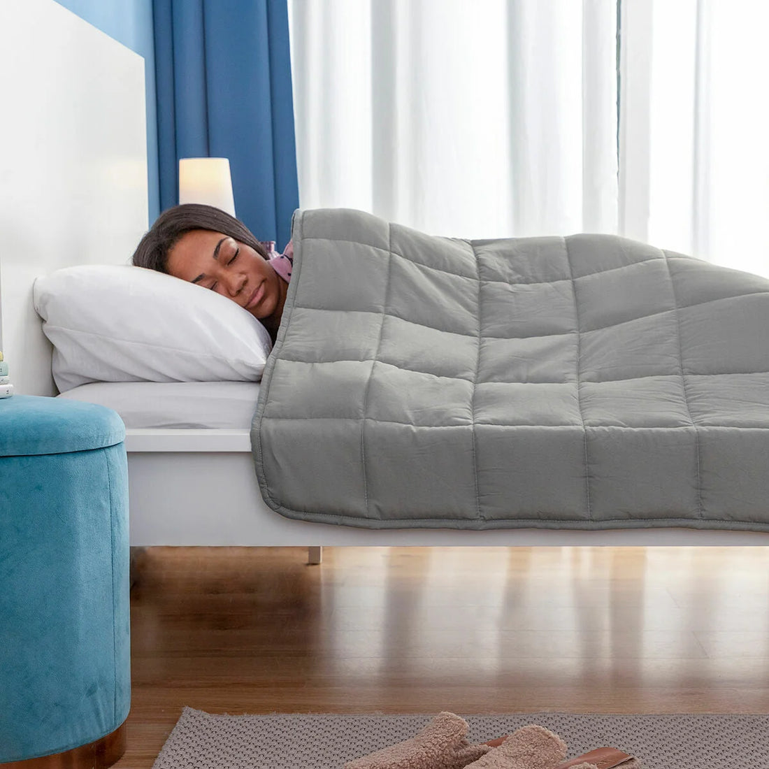 Sweikett Gewichtsdecke 120 × 180 cm, 7 kg – Detailansicht 4