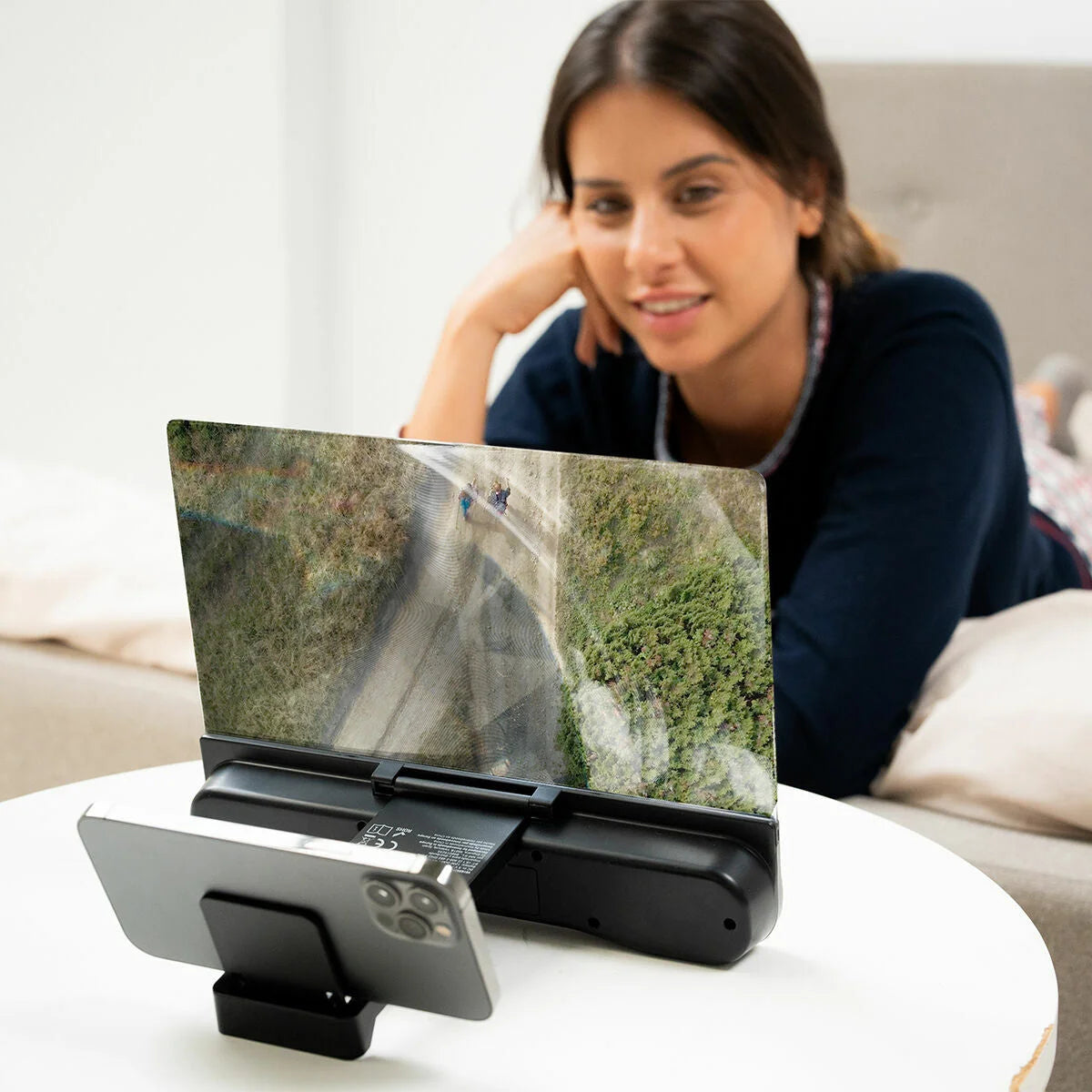 Screenier Smartphone-Bildschirmvergrößerer mit Lautsprecher