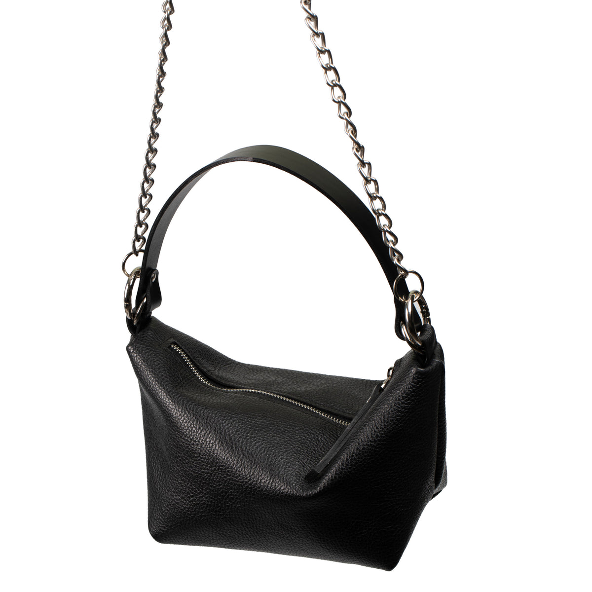 Weiche Leder-Baguette-Handtasche Selena – Produktansicht 3