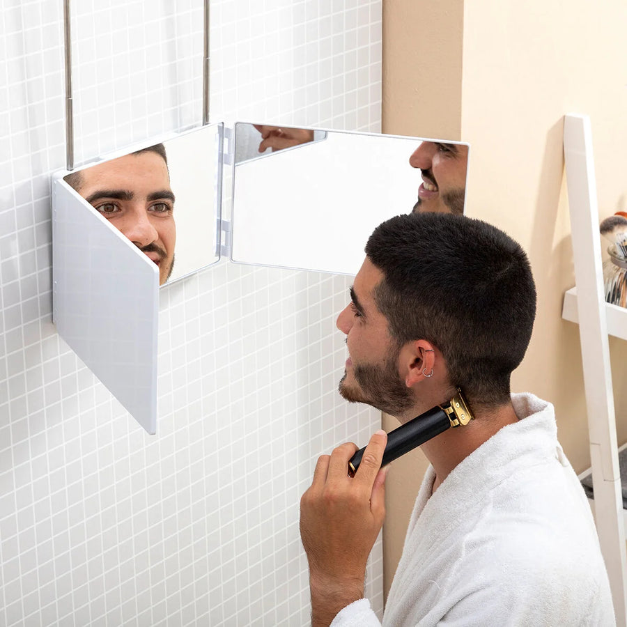 SelfKut LED-Badezimmerspiegel mit 360°-Ansicht