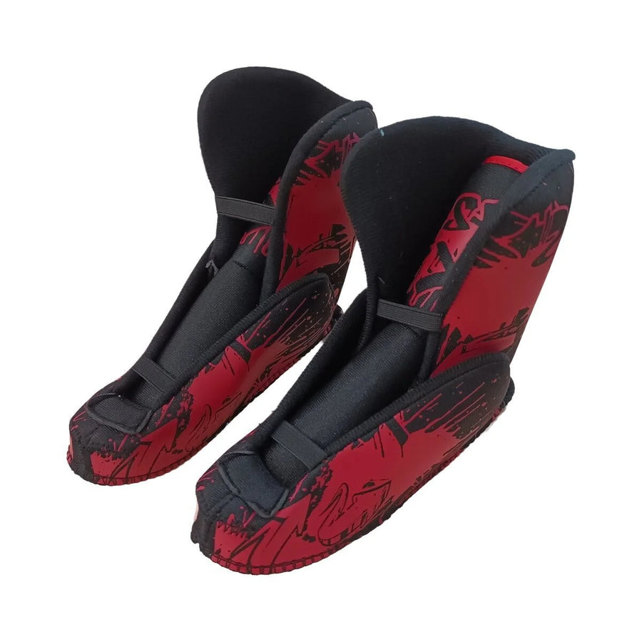 SFR Quad-Skate-Innenschuh Schwarz/Rot – Größe 30,5–34