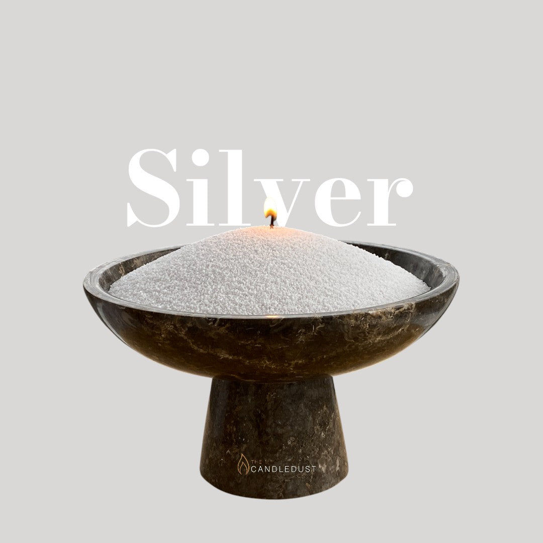 Duftfreies Kerzenpulver Silber Nachfüllung 1 kg – Produktansicht 2