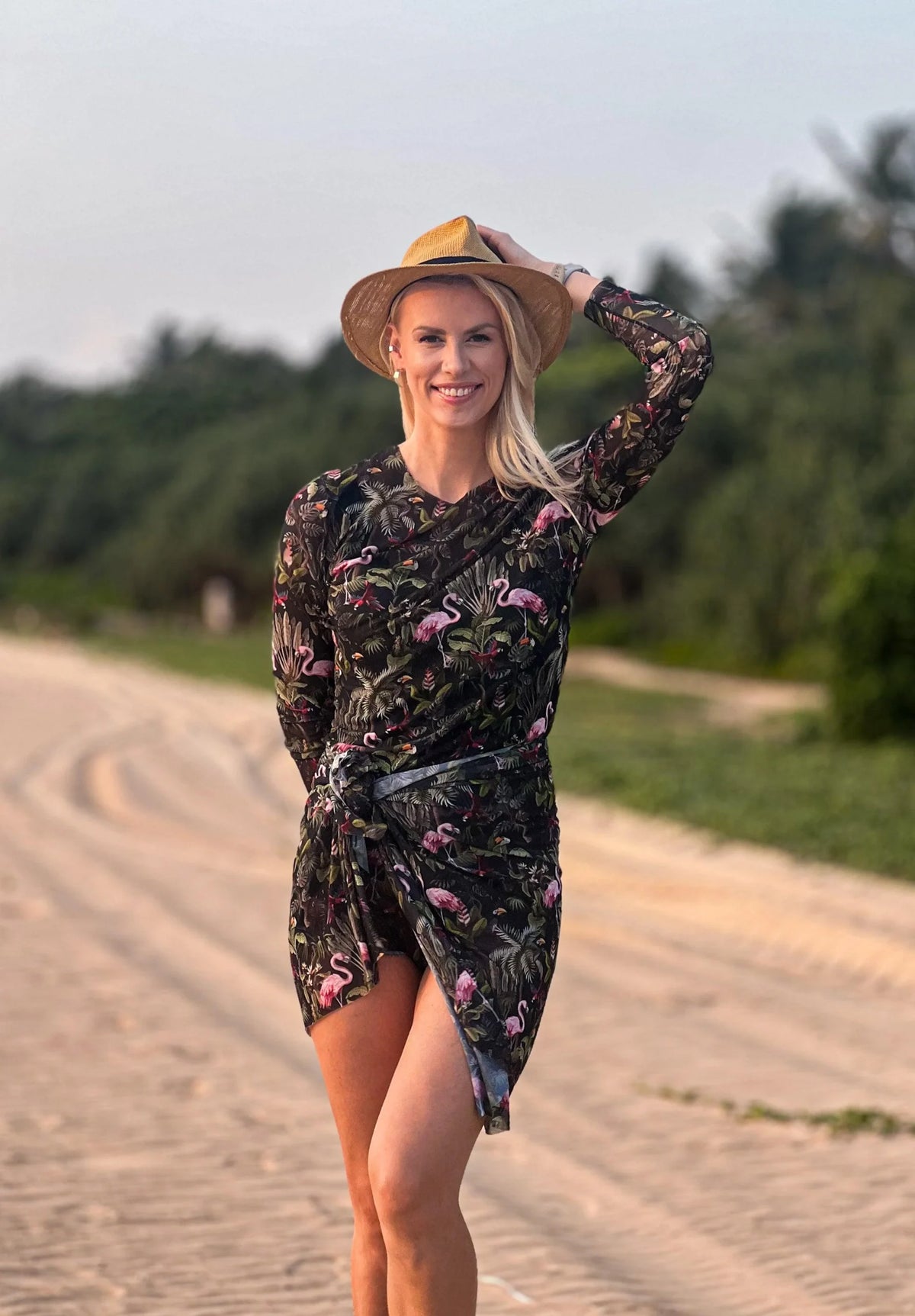 Durchbräunendes Langarmshirt Eeva Tropics