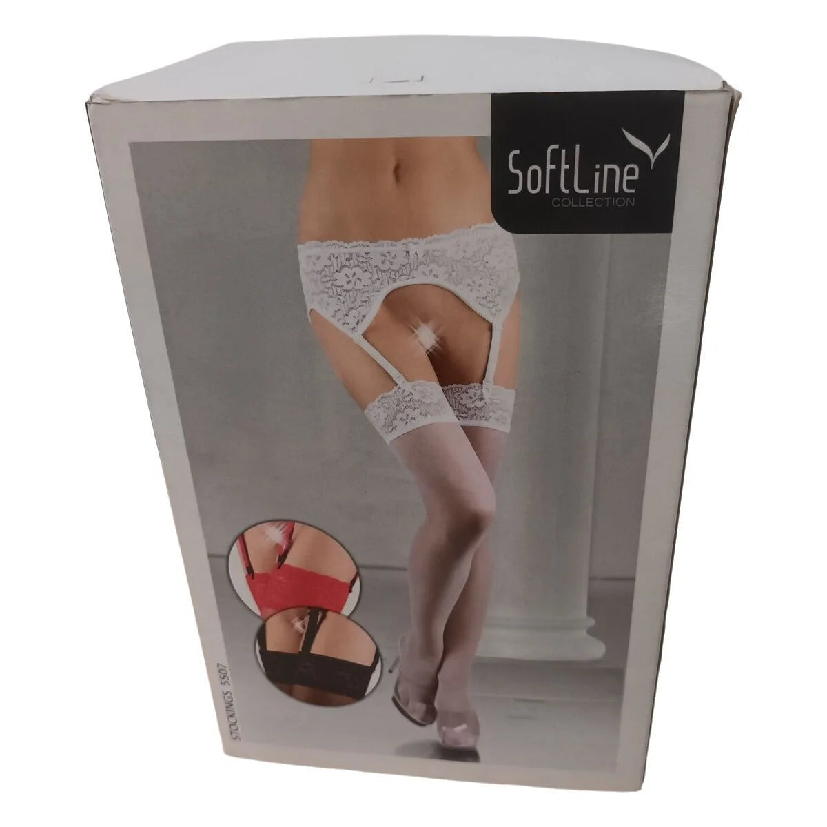 Strümpfe SoftLine Collection – Rot, Größe M/L