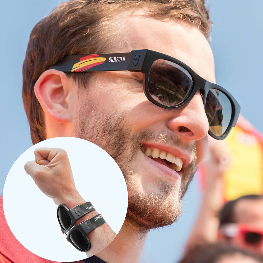 Sunfold Spain Falt-Sonnenbrille – Schwarz