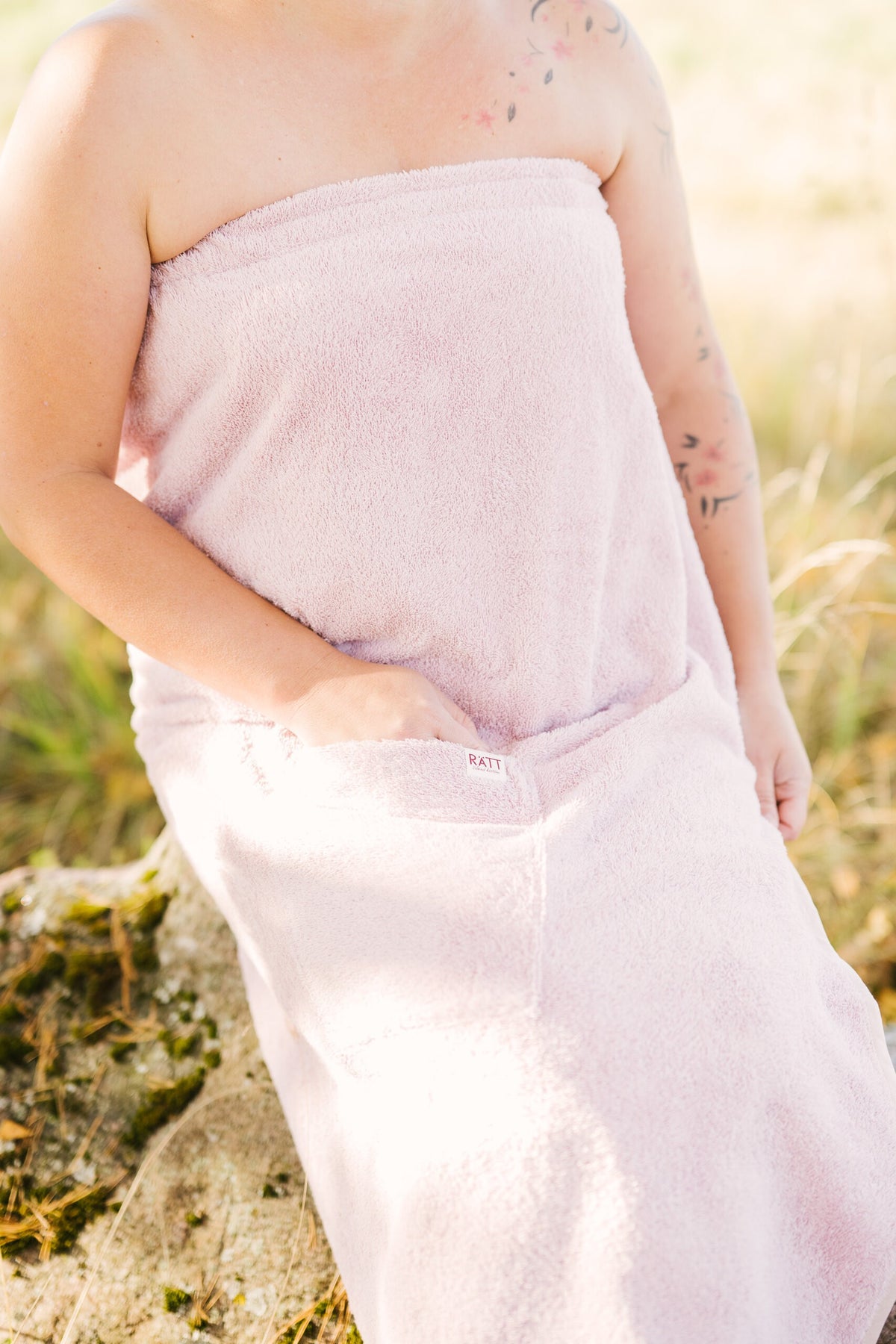 Spa – Wickeltuch für Damen – Baumwoll-Frottee – Produktansicht 4