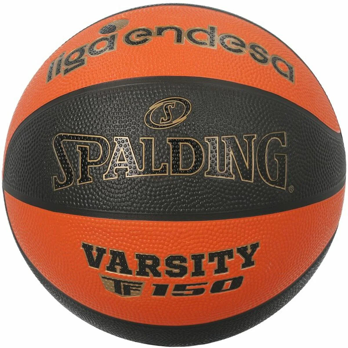 Orangefarbener Spalding Varsity Basketball Größe 7 von vorn
