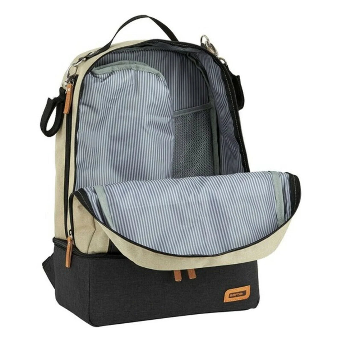 Safta M883 Sporttasche Beige/Dunkelgrau 15 L – Detailansicht 3