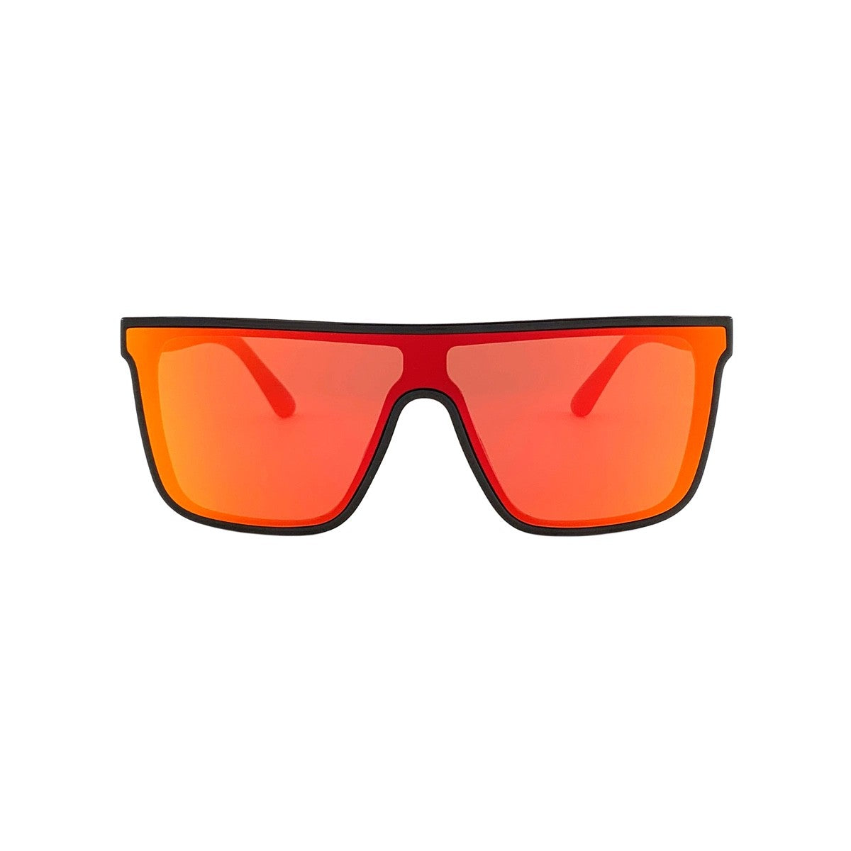 SU.VI Sonnenbrille 51024 in Frontansicht mit Gläserfarbe Rot verspiegelt