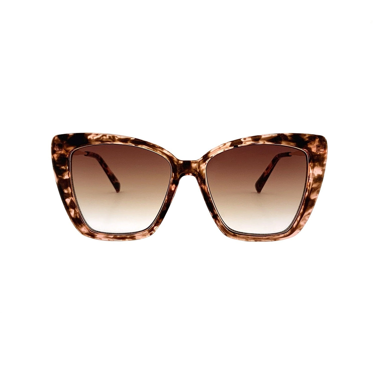 Sonnenbrille SU.VI 54008 Rosa-Demi mit braunen Gläsern