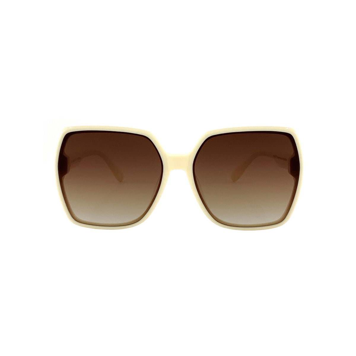 SU.VI Sonnenbrille 54065 in Frontansicht mit Gläserfarbe Braun im Verlauf