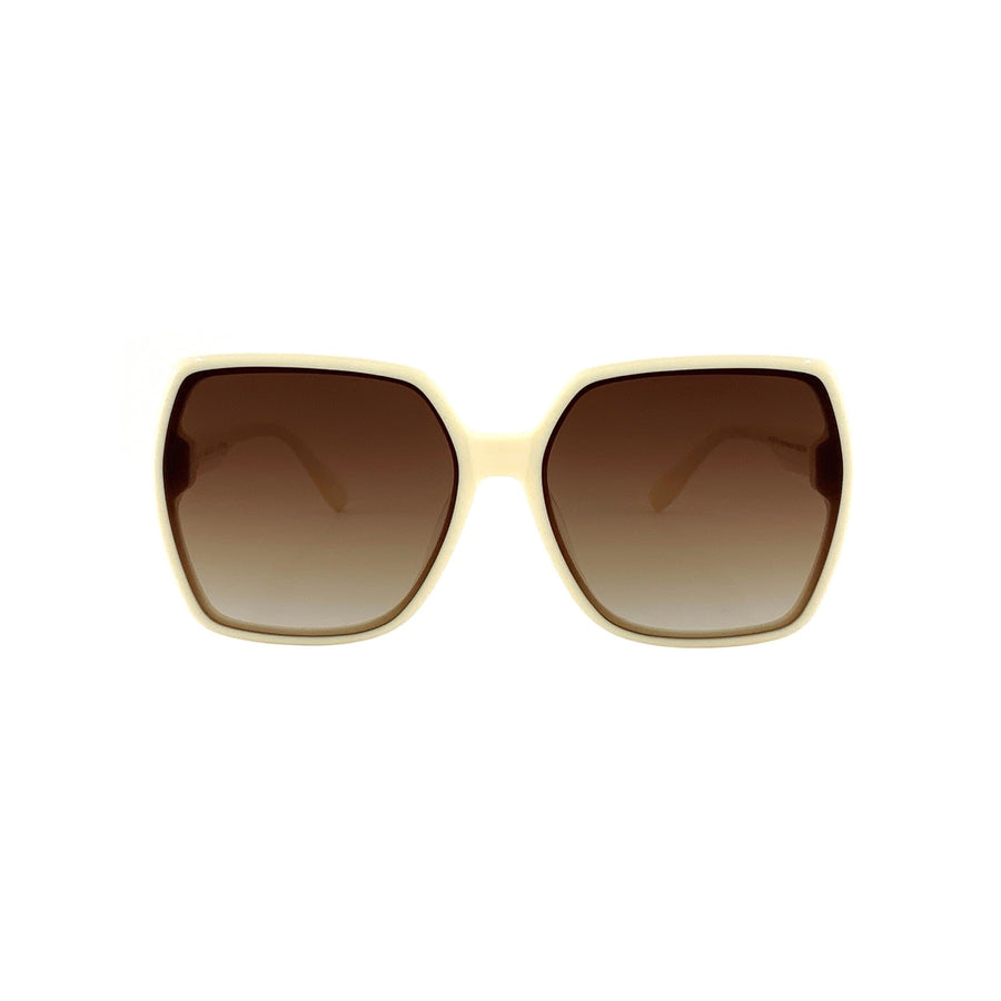 Sonnenbrille SU.VI 54065 Beige mit braunen Gläsern