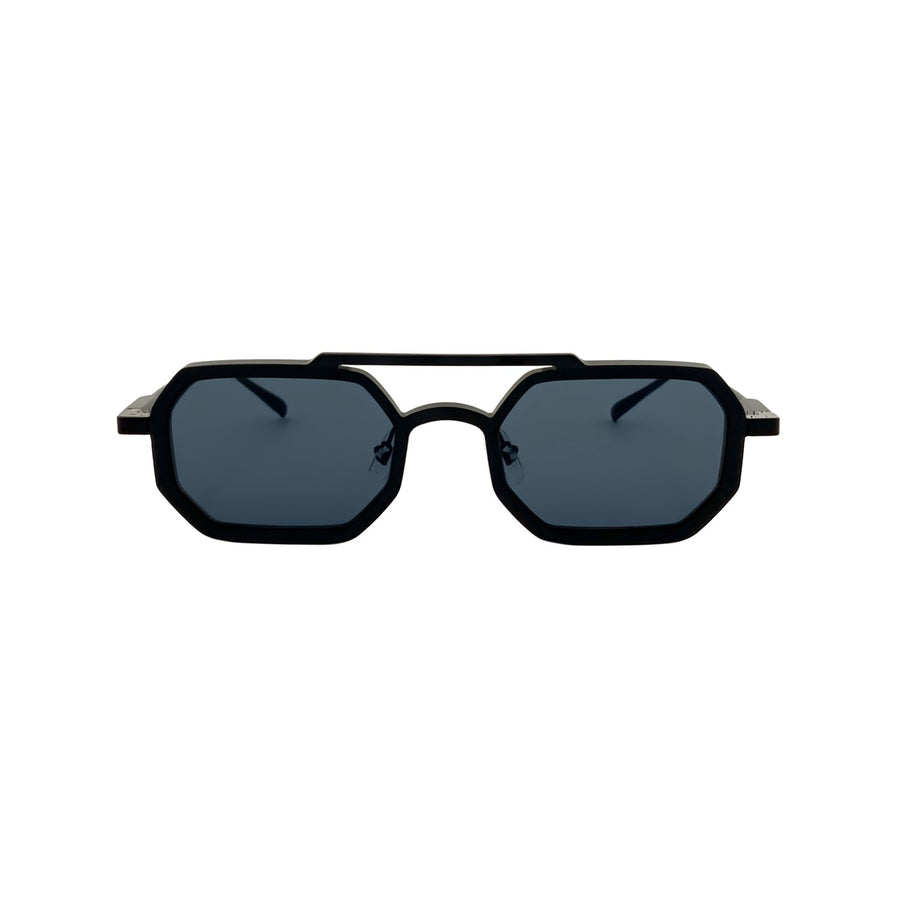 Sonnenbrille SU.VI 55036 Mattschwarz mit grauen Gläsern